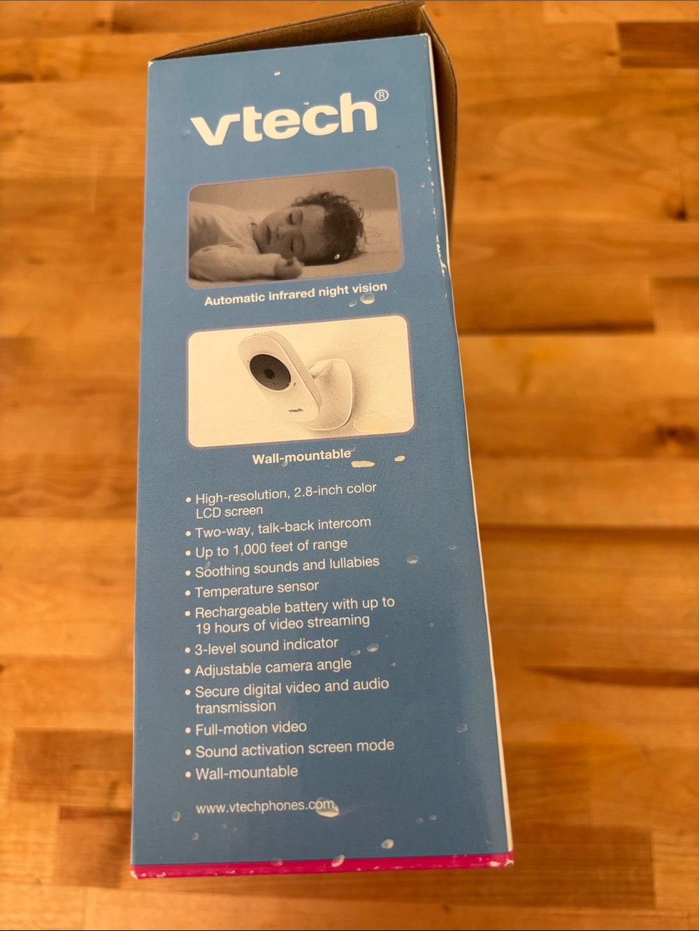vtech White Video Monitor - 2.8" LCD Baby Monitor - Picture 2 of 9